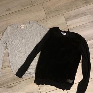 Sweaters, Lot of 2, pink rose and volcom